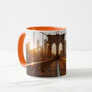 New York City Brooklyn Bridge Sunrise Mok