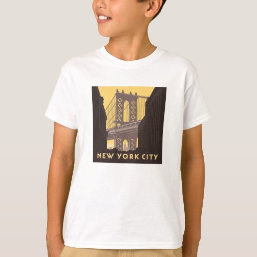 New York City | Brooklyn Bridge T-shirt (Voorkant)