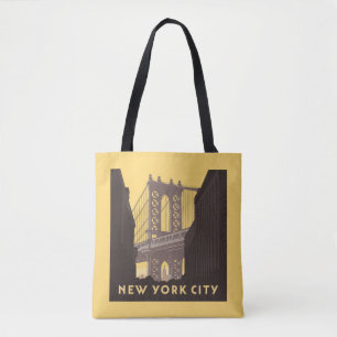 New York City Brooklyn Bridge Tote Bag