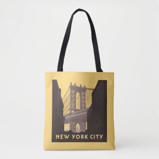 New York City | Brooklyn Bridge Tote Bag (Voorkant)