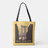 New York City | Brooklyn Bridge Tote Bag (Achterkant)