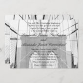 New York City Brooklyn Bruiloft Kaart (Voorkant / Achterkant)