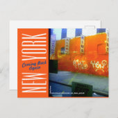 New York City-Brooklyn Streets Briefkaart (Voorkant / Achterkant)