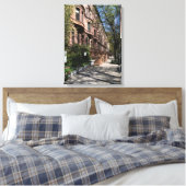 New York City Brownstone Upper West Side NYC Canvas Afdruk (Insitu (Slaapkamer))