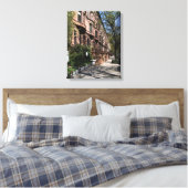 New York City Brownstone Upper West Side NYC Canvas Afdruk (Insitu (Slaapkamer))