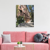 New York City Brownstone Upper West Side NYC Canvas Afdruk (Insitu (Woonkamer))