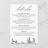 New York City bruiloft details behuizing Kaart (Voorkant)