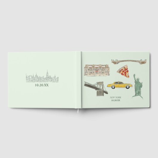 New York City bruiloft Gastenboek (Volledig)