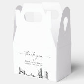 New York City bruiloft gepersonaliseerde gunst box Bedankdoosjes (Geopend)