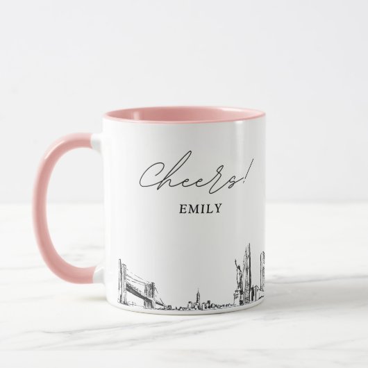 New York City bruiloft gepersonaliseerde koffie Mo Mok (Links)