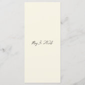 New York City Bruiloft Waterverf ontwerp Menu (Achterkant)