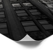 New York City Buildings Black and White Poster (Hoek)