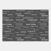 New York City Buurt Wrapping Paper Sheets (Voorkant 3)