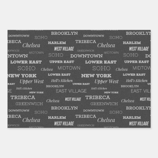 New York City Buurt Wrapping Paper Sheets (Voorkant 3)