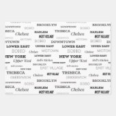 New York City Buurt Wrapping Paper Sheets (Voorkant)