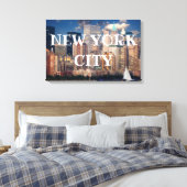 New York City Canvas Afdruk (Insitu (Slaapkamer))