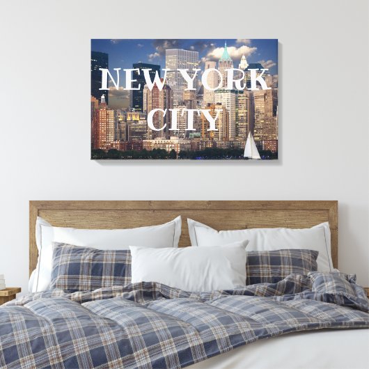 New York City Canvas Afdruk (Insitu (Slaapkamer))