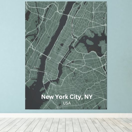 New York City Canvas Afdruk (Insitu (Houten vloer))