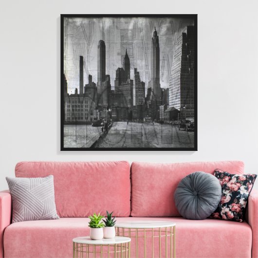  New York City Canvas Afdruk (Insitu (Woonkamer))