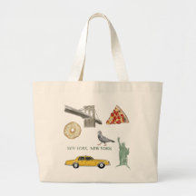 New York City Canvas tas