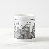 New York City Cartoon Skyline Mok (Center)