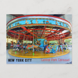 New York City - Central Park Carousel Briefkaart