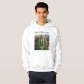 New York City Central Park Concept Kunst Hoodie (Voorkant volledig)