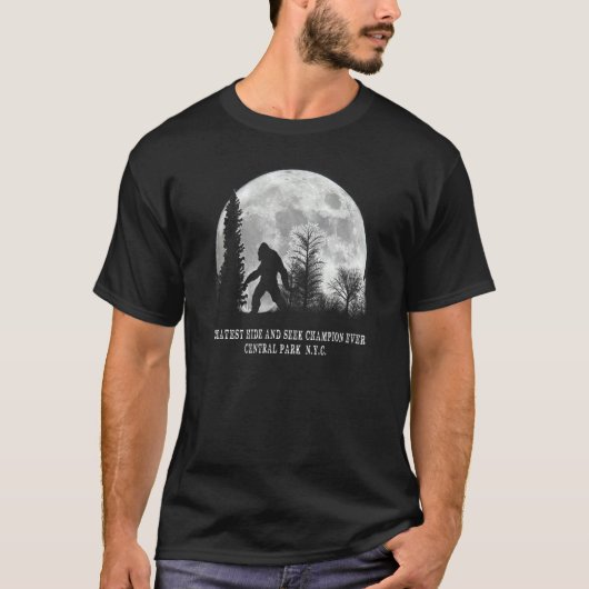 New York City Central Park grootst verbergen en zo T-shirt (Voorkant)