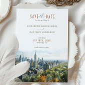 New York City Central Park Liberty Save-the-Date Kaart