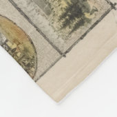  New York City Central Park Map, 1863 Fleece Deken (Hoek)