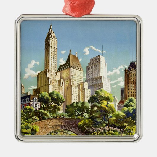 New York City Central Park Metalen Ornament (Voorkant)