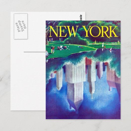  New York City Central Park Revel Briefkaart (Voorkant / Achterkant)