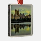New York City Central Park Skyline Metalen Ornament (Rechts)