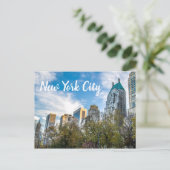 New York City Central Park South Briefkaart (Staand voorkant)