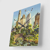 New York City Central Park Vierkante Klok (Hoek)