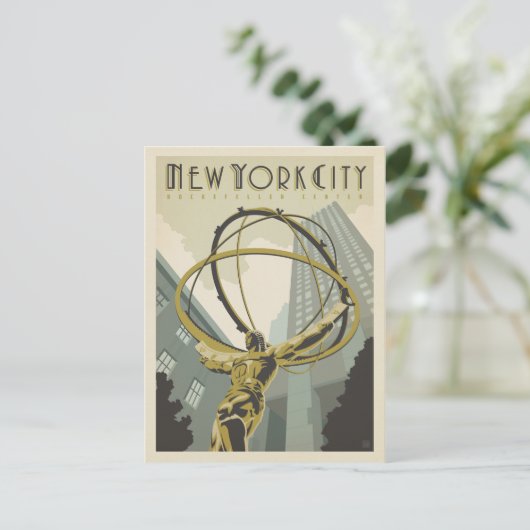 New York City | Centrum Rockefeller Briefkaart (Staand voorkant)