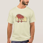 New York City Cherry Cheesecake Cheese Cake Slice T-shirt (Voorkant)