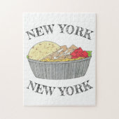 New York City Chicken Rice Halal Cart Platter Legpuzzel (Verticaal)