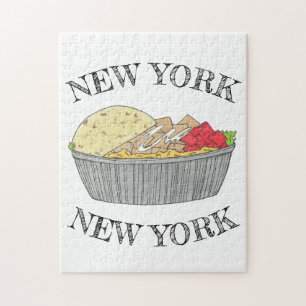 New York City Chicken Rice Halal Cart Platter Legpuzzel
