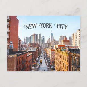 New York City   Chinatown Skyline Briefkaart