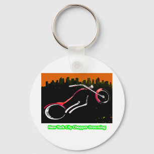 New York City Chopper Dreaming Red transp Gibney Sleutelhanger