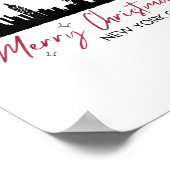 New York City Christmas Trip, Merry Christmas New  Poster (Hoek)
