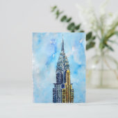 New York City Chrysler Building Briefkaart (Staand voorkant)