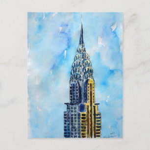 New York City Chrysler Building Briefkaart