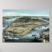  New York City Circa 1850 Poster (Voorkant)