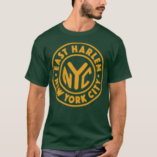  New York City Circle East Harlem Gold T-shirt