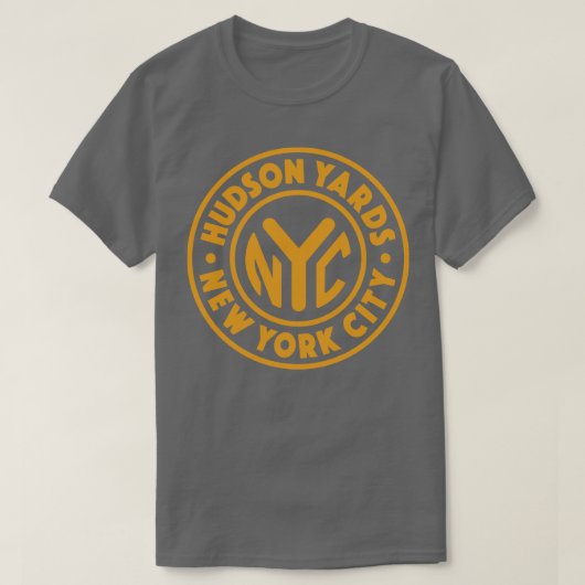  New York City Circle Hudson Yards Gold T-shirt (Design voorkant)