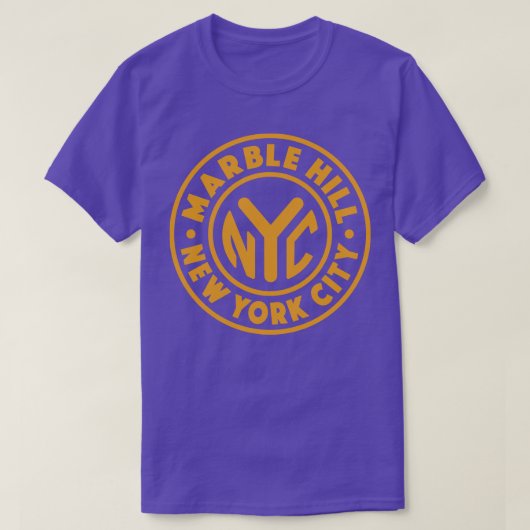  New York City Circle Marble Hill Gold T-shirt (Design voorkant)