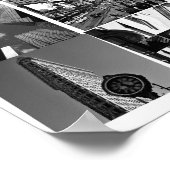 New York City collage van fotografen, wit Poster (Hoek)