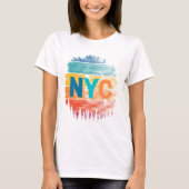New York City Colorful T-Shirt (Voorkant)